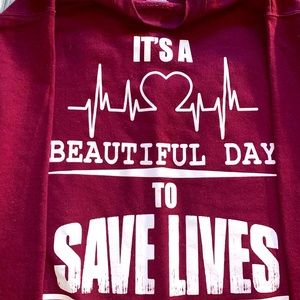 Maroon Hanes Pullover Sweatshirt- Sz S